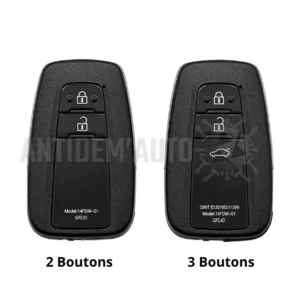 Clé télécommande universelle - KEYDIY - TB01 - 2/3 Btns - Style TOYOTA